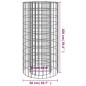 Gabionen-Feuerstelle Ø 50 cm Verzinktes Eisen Gabionen-Feuerstelle Ø 50 cm Verzinktes Eisen
