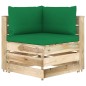 6-tlg. Garten-Lounge-Set mit Kissen Grün Imprägniertes Holz 6-tlg. Garten-Lounge-Set mit Kissen Grün Imprägniertes Holz