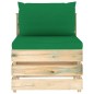 6-tlg. Garten-Lounge-Set mit Kissen Grün Imprägniertes Holz 6-tlg. Garten-Lounge-Set mit Kissen Grün Imprägniertes Holz