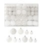 100-tlg. Weihnachtskugel-Set Weiß 100-tlg. Weihnachtskugel-Set Weiß