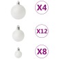 100-tlg. Weihnachtskugel-Set Weiß 100-tlg. Weihnachtskugel-Set Weiß