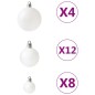 100-tlg. Weihnachtskugel-Set Weiß 100-tlg. Weihnachtskugel-Set Weiß