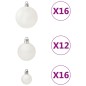 100-tlg. Weihnachtskugel-Set Weiß 100-tlg. Weihnachtskugel-Set Weiß
