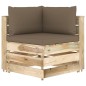 7-tlg. Garten-Lounge-Set mit Kissen Grün Imprägniertes Holz 7-tlg. Garten-Lounge-Set mit Kissen Grün Imprägniertes Holz