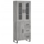 vidaXL Highboard Grau Sonoma 69,5x34x180 cm Holzwerkstoff vidaXL Highboard Grau Sonoma 69,5x34x180 cm Holzwerkstoff