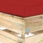 vidaXL Modulare Ottomane mit Kissen Grün Imprägniertes Holz vidaXL Modulare Ottomane mit Kissen Grün Imprägniertes Holz