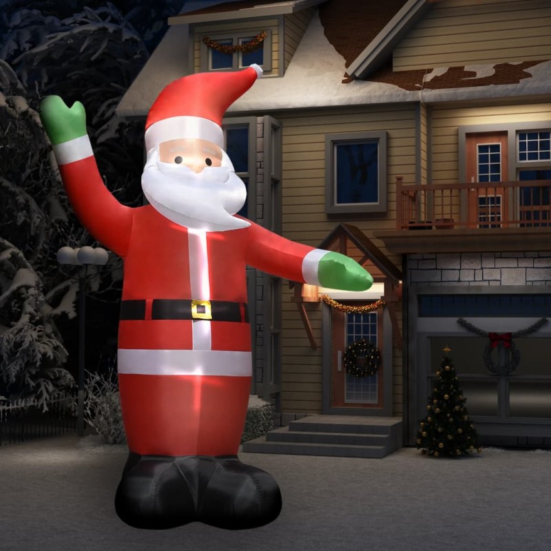 vidaXL Aufblasbarer Weihnachtsmann mit LEDs Weihnachtsdeko IP44 4,5 m vidaXL Aufblasbarer Weihnachtsmann mit LEDs Weihnachtsdeko IP44 4,5 m