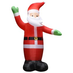 vidaXL Aufblasbarer Weihnachtsmann mit LEDs Weihnachtsdeko IP44 4,5 m 