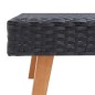 Garten-Couchtisch Poly Rattan Schwarz Garten-Couchtisch Poly Rattan Schwarz