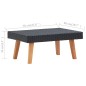 Garten-Couchtisch Poly Rattan Schwarz Garten-Couchtisch Poly Rattan Schwarz