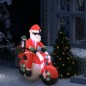 Aufblasbarer Weihnachtsmann auf Motorrad LED IP44 160 cm Aufblasbarer Weihnachtsmann auf Motorrad LED IP44 160 cm