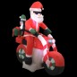 Aufblasbarer Weihnachtsmann auf Motorrad LED IP44 160 cm Aufblasbarer Weihnachtsmann auf Motorrad LED IP44 160 cm