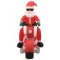 Aufblasbarer Weihnachtsmann auf Motorrad LED IP44 160 cm Aufblasbarer Weihnachtsmann auf Motorrad LED IP44 160 cm