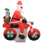 Aufblasbarer Weihnachtsmann auf Motorrad LED IP44 160 cm Aufblasbarer Weihnachtsmann auf Motorrad LED IP44 160 cm