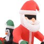 Aufblasbarer Weihnachtsmann auf Motorrad LED IP44 160 cm Aufblasbarer Weihnachtsmann auf Motorrad LED IP44 160 cm