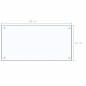 Küchenrückwand Transparent 80×40 cm Hartglas Küchenrückwand Transparent 80×40 cm Hartglas
