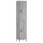 Highboard Grau Sonoma 34,5x34x180 cm Holzwerkstoff Highboard Grau Sonoma 34,5x34x180 cm Holzwerkstoff