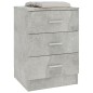 Nachttische 2 Stk. Betongrau 38x35x56 cm Holzwerkstoff Nachttische 2 Stk. Betongrau 38x35x56 cm Holzwerkstoff