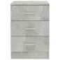 Nachttische 2 Stk. Betongrau 38x35x56 cm Holzwerkstoff Nachttische 2 Stk. Betongrau 38x35x56 cm Holzwerkstoff
