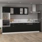 Hängeglasschrank Schwarz 80x31x60 cm Holzwerkstoff Hängeglasschrank Schwarz 80x31x60 cm Holzwerkstoff