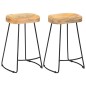 Gavin Barhocker 2 Stk. Massivholz Mango Gavin Barhocker 2 Stk. Massivholz Mango