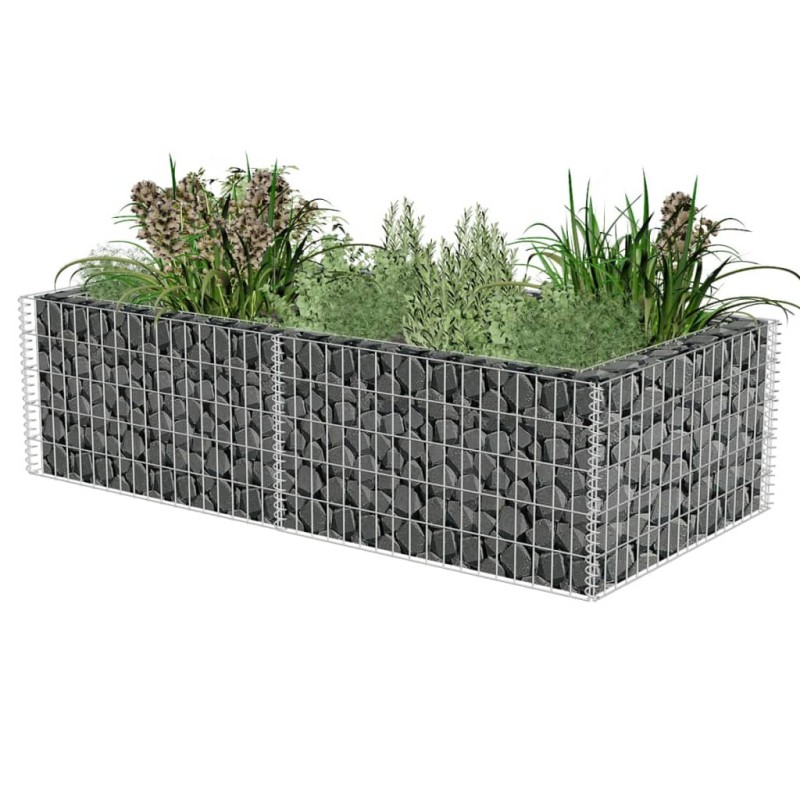 Pflanzkübel Steinkorb 180×90×50 cm Pflanzkübel Steinkorb 180×90×50 cm