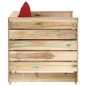 2-tlg. Garten-Lounge-Set mit Kissen Grün Imprägniertes Holz 2-tlg. Garten-Lounge-Set mit Kissen Grün Imprägniertes Holz