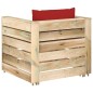 2-tlg. Garten-Lounge-Set mit Kissen Grün Imprägniertes Holz 2-tlg. Garten-Lounge-Set mit Kissen Grün Imprägniertes Holz
