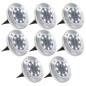 Solar-Bodenleuchten 8 Stk. LED Weiß Solar-Bodenleuchten 8 Stk. LED Weiß