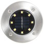 Solar-Bodenleuchten 8 Stk. LED Weiß Solar-Bodenleuchten 8 Stk. LED Weiß