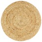 Tischsets 6 Stk. Uni Natur 38 cm Rund Jute Tischsets 6 Stk. Uni Natur 38 cm Rund Jute