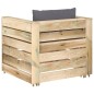 vidaXL 2-tlg. Garten-Lounge-Set mit Kissen Grün Imprägniertes Holz vidaXL 2-tlg. Garten-Lounge-Set mit Kissen Grün Imprägniertes Holz