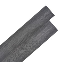 PVC Laminat Dielen Selbstklebend 5,02 m² 2 mm Schwarz und Weiß