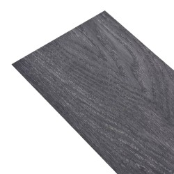 PVC Laminat Dielen Selbstklebend 5,02 m² 2 mm Schwarz und Weiß