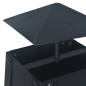 Feuerstelle Schwarz 35×35×99 cm Stahl Feuerstelle Schwarz 35×35×99 cm Stahl