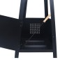 Feuerstelle Schwarz 35×35×99 cm Stahl Feuerstelle Schwarz 35×35×99 cm Stahl