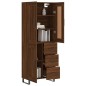 Highboard Braun Eichen-Optik 69,5x34x180 cm Holzwerkstoff Highboard Braun Eichen-Optik 69,5x34x180 cm Holzwerkstoff