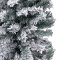 Schlanker Künstlicher Weihnachtsbaum Beschneit Grün 150 cm PVC Schlanker Künstlicher Weihnachtsbaum Beschneit Grün 150 cm PVC