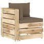 10-tlg. Garten-Lounge-Set mit Kissen Grün Imprägniertes Holz 10-tlg. Garten-Lounge-Set mit Kissen Grün Imprägniertes Holz