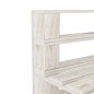 Outdoor-Mittelsofa Paletten Holz Weiß Outdoor-Mittelsofa Paletten Holz Weiß