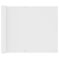 vidaXL Balkon-Sichtschutz Weiß 75x500 cm Oxford-Gewebe