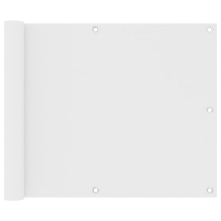vidaXL Balkon-Sichtschutz Weiß 75x500 cm Oxford-Gewebe