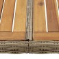 vidaXL Garten-Esstisch Braun 200x100x74 cm Poly Rattan vidaXL Garten-Esstisch Braun 200x100x74 cm Poly Rattan