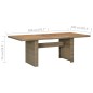 vidaXL Garten-Esstisch Braun 200x100x74 cm Poly Rattan vidaXL Garten-Esstisch Braun 200x100x74 cm Poly Rattan