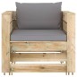 2-tlg. Garten-Lounge-Set mit Kissen Grün Imprägniertes Holz 2-tlg. Garten-Lounge-Set mit Kissen Grün Imprägniertes Holz