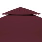 Pavillon-Dachplane mit Kaminabzug 310 g/m² 4x3 m Weinrot Pavillon-Dachplane mit Kaminabzug 310 g/m² 4x3 m Weinrot