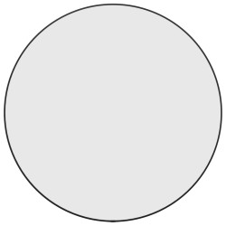 Wandspiegel Schwarz Ø 60 cm Rund