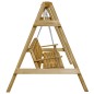 vidaXL Schaukelbank Imprägniertes Kiefernholz 205x150x157 cm vidaXL Schaukelbank Imprägniertes Kiefernholz 205x150x157 cm