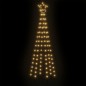 vidaXL LED-Weihnachtsbaum Kegelform Warmweiß 108 LEDs 70x180 cm vidaXL LED-Weihnachtsbaum Kegelform Warmweiß 108 LEDs 70x180 cm