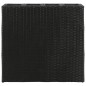 vidaXL Garten-Hochbeet mit 4 Töpfen Poly Rattan Schwarz vidaXL Garten-Hochbeet mit 4 Töpfen Poly Rattan Schwarz